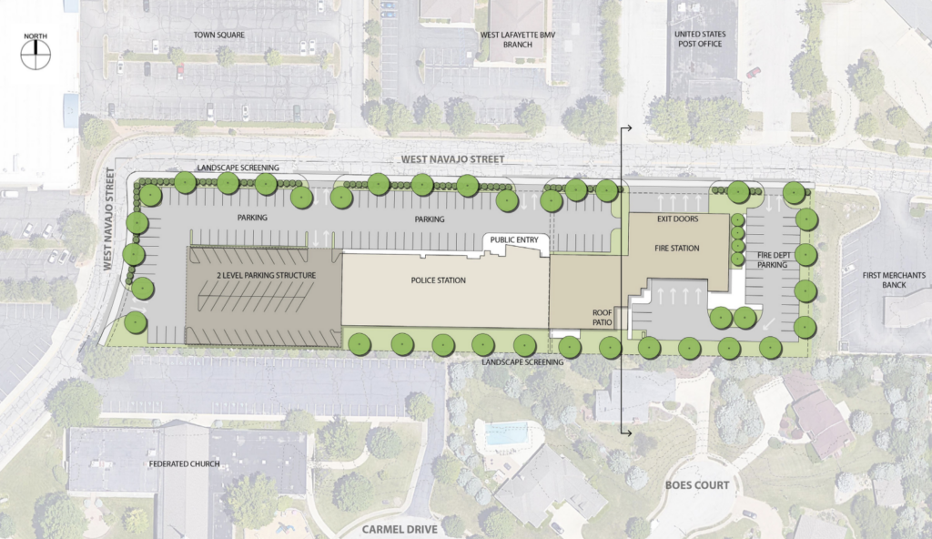 Sketch of the proposed Public Safety Campus.